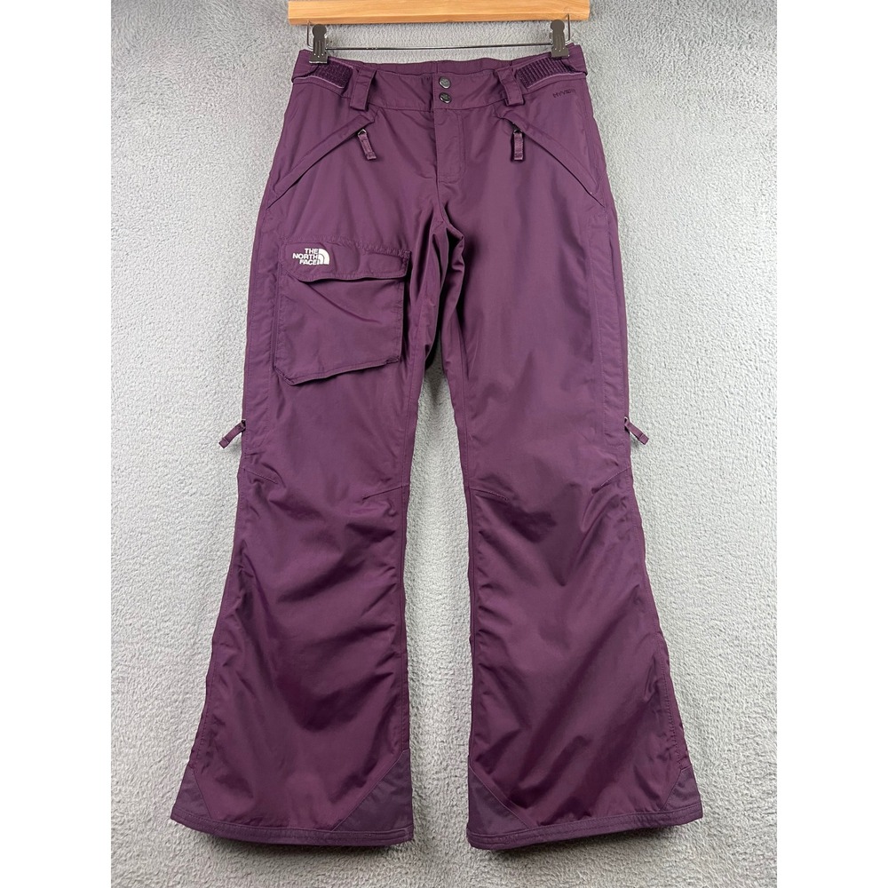 The North Face HyVent Snow Pants Womens XS Purple Insulated Ski Snowboard